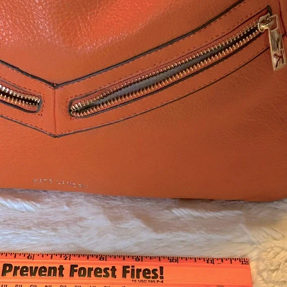 Kate Landry Vibrant Orange Shoulder Bag - Picture 4 of 16